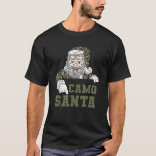 Camoflage Christmas Hunting Santa Camo Military Me T-Shirt
