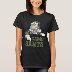 Camoflage Christmas Hunting Santa Camo Military Me T-Shirt