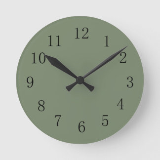 Camoflage Green Wall Clock