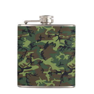 CAMOFLAGE HUNTING PATTERN HIP FLASK