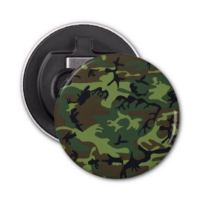 CAMOFLAUGE ARMY SOLDIER MILITARY PATTERN DESIGN BOTTLE OPENER (Front)