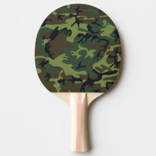 CAMOFLAUGE PATTERN PING PONG PADDLE
