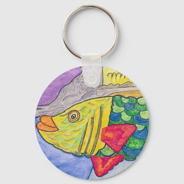 Camogli Fish Keychain (Front)
