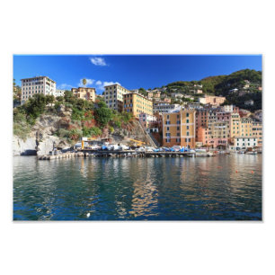 Camogli from the sea photo print