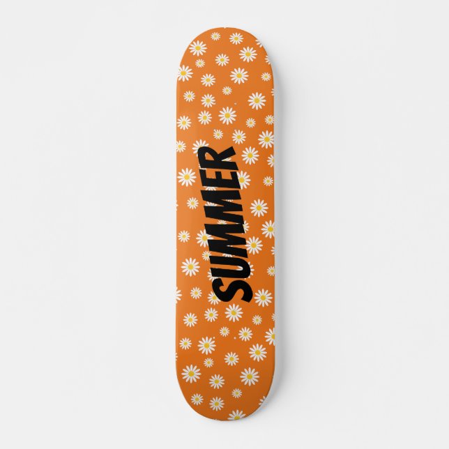 Camomile Flowers Skateboard (Front)
