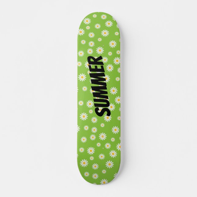 Camomile Flowers Skateboard (Front)