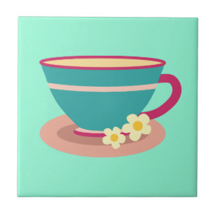 Camomile tea for tea lovers ceramic tile