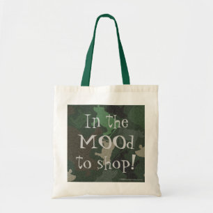 CaMOOflage Cow Collage in Green Tote Bag