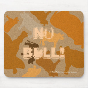 CaMOOflage Cow Collage in Orange Mouse Pad