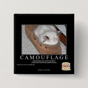 Camouflage 15 Cm Square Badge