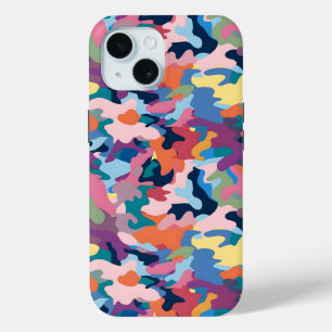 Camouflage Abstract Colours iPhone 15 Case