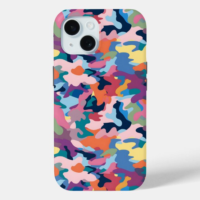 Camouflage Abstract Colours Case-Mate iPhone Case (Back)