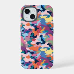 Camouflage Abstract Colours iPhone 15 Case