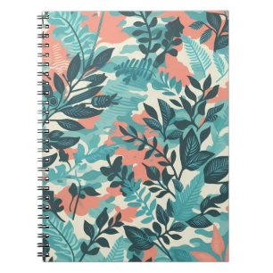Camouflage Abstract Leaves Notebook