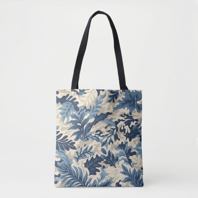 Camouflage Abstract Leaves Tote Bag (Front)