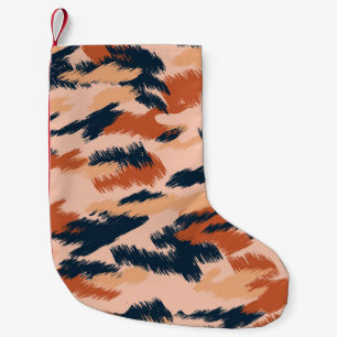 Camouflage Abstract: Vintage Seamless Wallpaper. Small Christmas Stocking