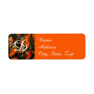 Camouflage Address Label Return Address Label