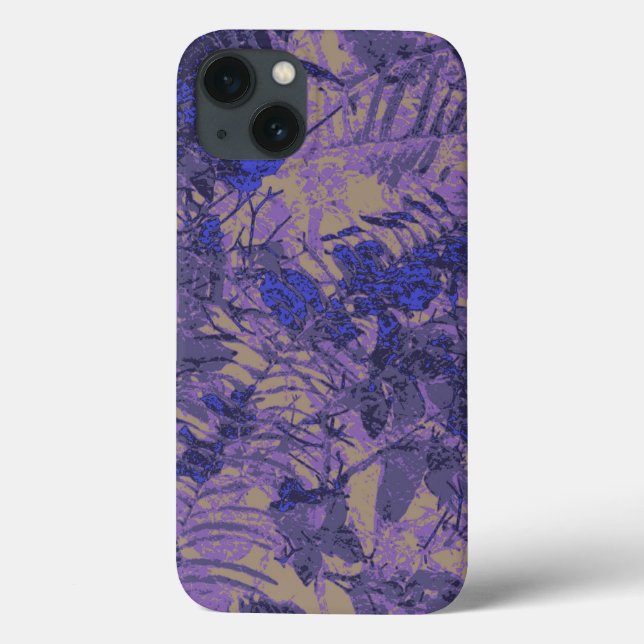 Camouflage against blue flower Case-Mate iPhone case (Back)