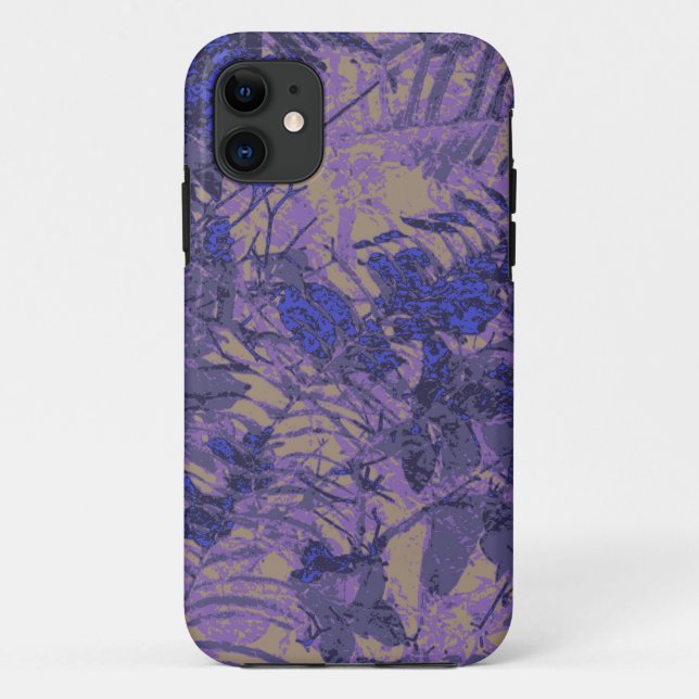 Camouflage against blue flower Case-Mate iPhone case (Back)