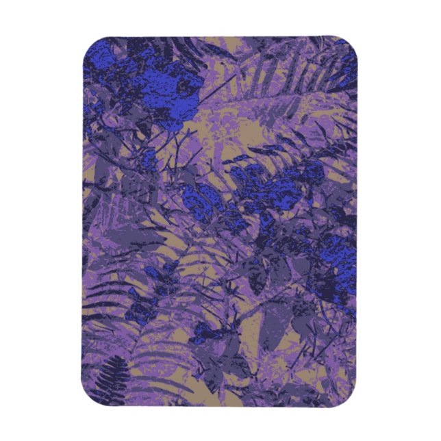 Camouflage against blue flower magnet (Vertical)