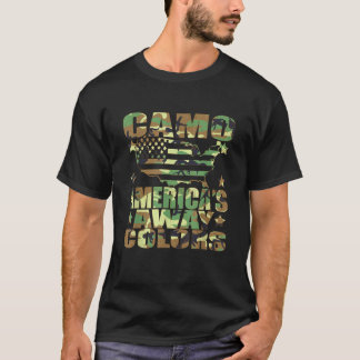 Camouflage America Get Away Colour 4th Of July USA T-Shirt