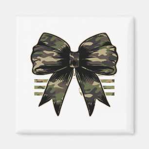 Camouflage American Flag Antlers Deer Cool Patriot Magnet