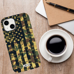 Camouflage American Flag,USA,Patriotic,Green,Gift, Case-Mate iPhone 14 Case