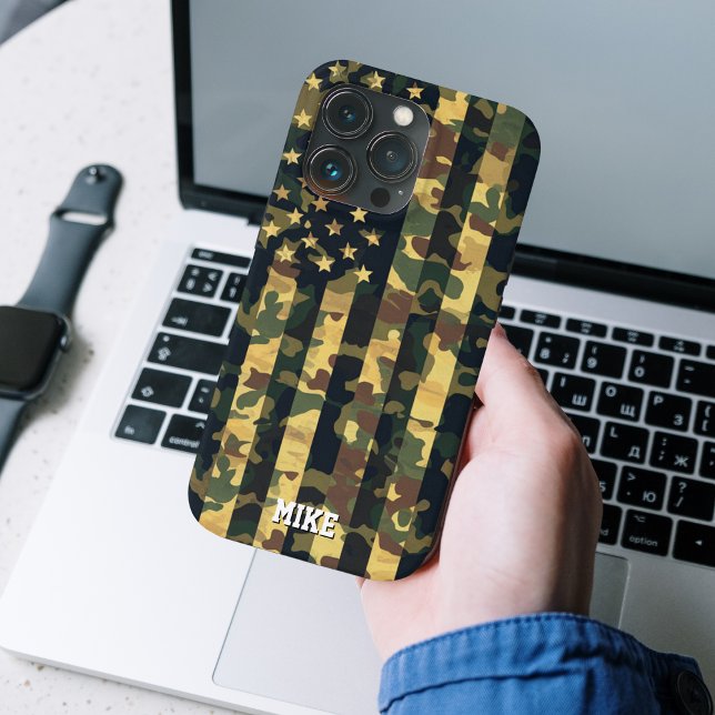 Camouflage American Flag,USA,Patriotic,Green,Gift, Case-Mate iPhone Case (Creator Uploaded)
