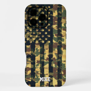 Camouflage American Flag,USA,Patriotic,Green,Gift, iPhone 16 Pro Max Case