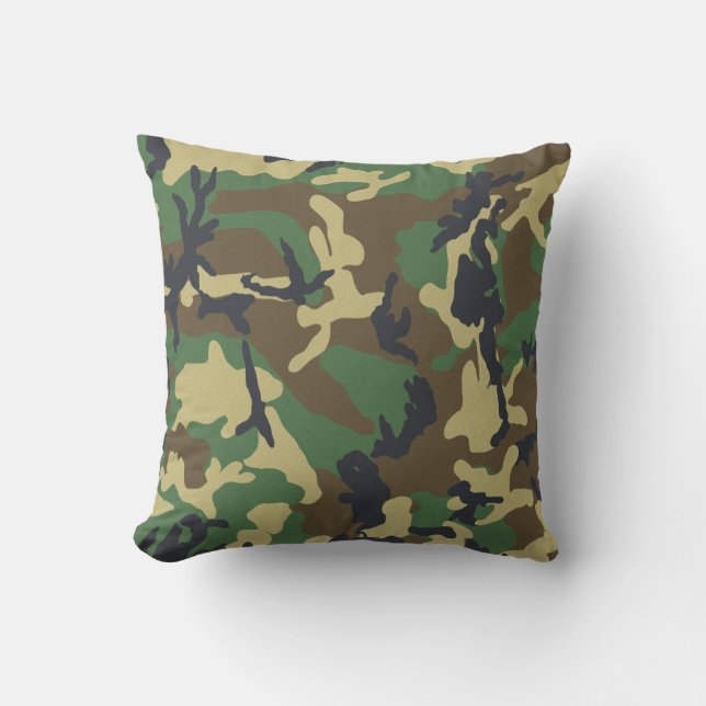 Camouflage American MoJo Pillow (Front)