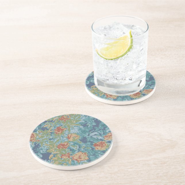 Camouflage and flowers coaster (Side)