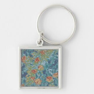 Camouflage and flowers key ring