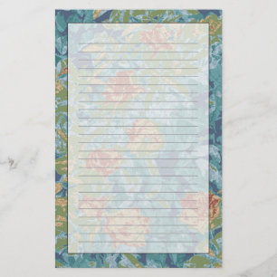 Camouflage and flowers stationery