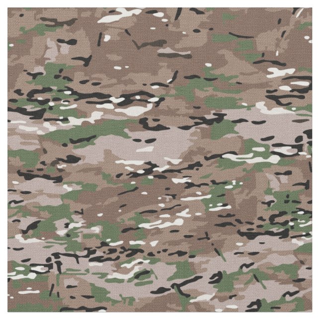 Camouflage Army Forest Desert Camo  brown khaki Fabric (Close Up)
