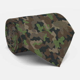 camouflage army military tactical elegant Hunter  Tie
