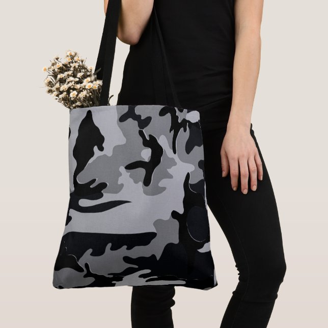 Camouflage Army Tote Bag (Close Up)