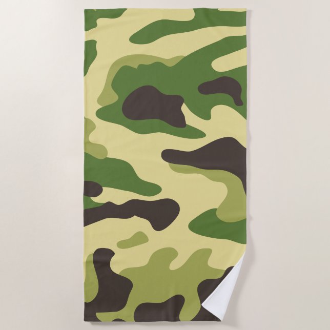 Camouflage Beach Towel (Front)