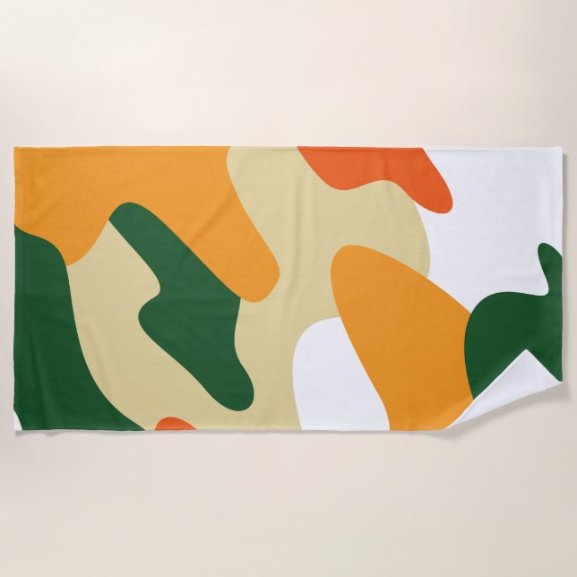 camouflage beach towel (Front)