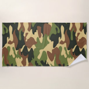 camouflage beach towel