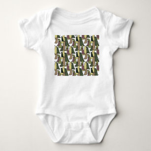 Camouflage Birds Baby Bodysuit