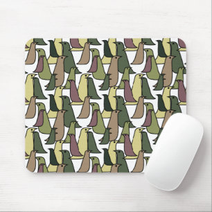 Camouflage Birds Mouse Pad