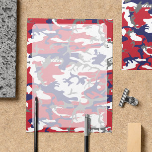 Camouflage, Blue White Red Grey, Military, Army