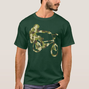 Camouflage BMX Racing BMX Biker Racer T-Shirt