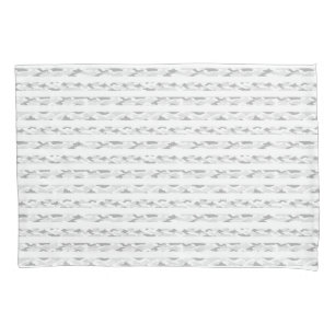 CAMOUFLAGE BORDER WHITE PILLOW COVER