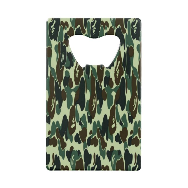 Camouflage Bottle Opener Credit Card Size (Front)