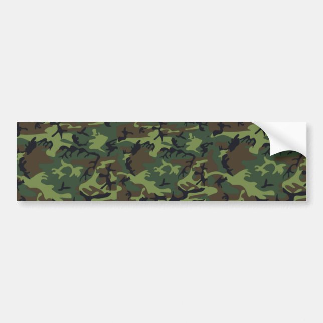 Camouflage Bumper Sticker (Front)