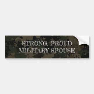 Camouflage Bumper Sticker with Encouraging Message