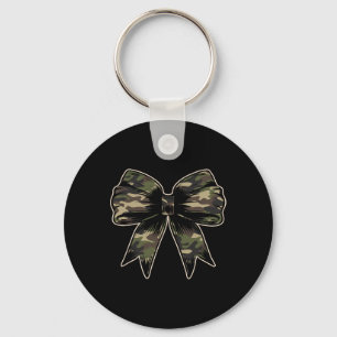 Camouflage Camo Bow Camo Coquette Bow Hunting Wome Key Ring