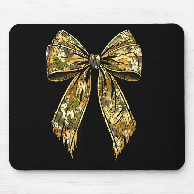 Camouflage Camo Bow Hunting Girl  Mouse Pad (Front)