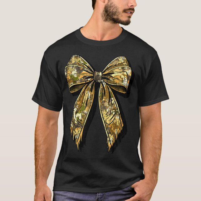 Camouflage Camo Bow Hunting Girl  T-Shirt (Front)